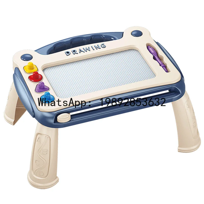 Grand planche à dessin pour enfants, tableau d'écriture magnétique coloré, jouet pour enfants en bas âge, garçons et filles, planche à gribouiller pour bébés