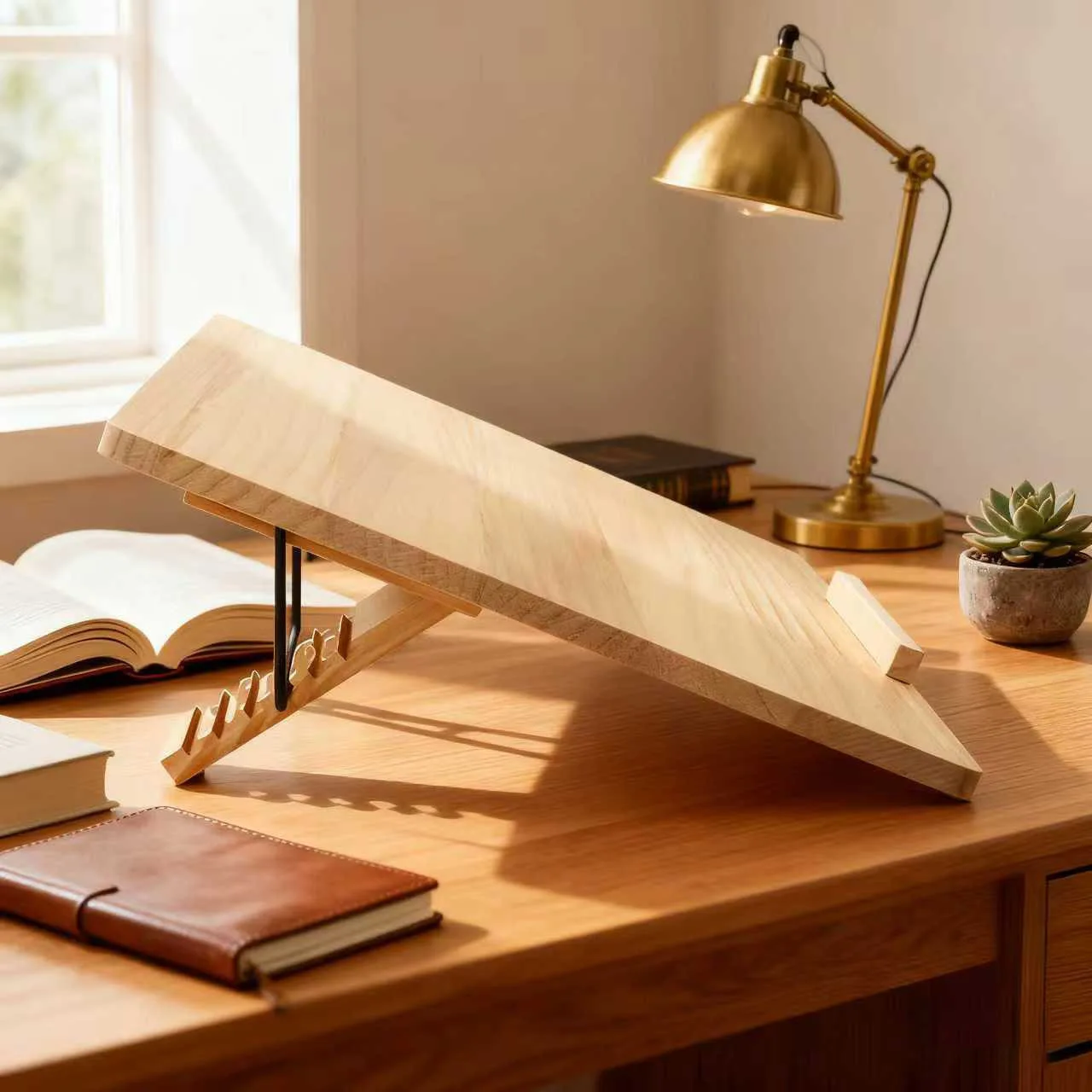 natural-wooden-eye-protecting-writing-board-tiltable-adjustable-reading-stand-multifunctional-kids-study-desk-accessory