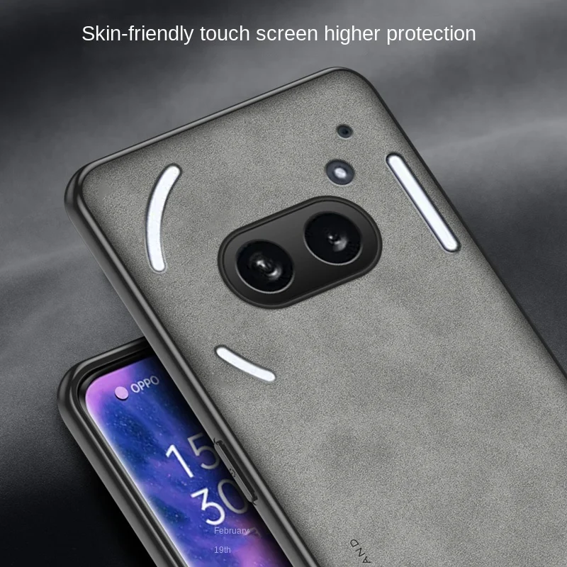 Nothing Phone 2A A142 Case Shockproof PU Leather Skin Hard Cover Matte Phone Case Silicon Bumper for Nothing Phone 2A Phone2A 5G