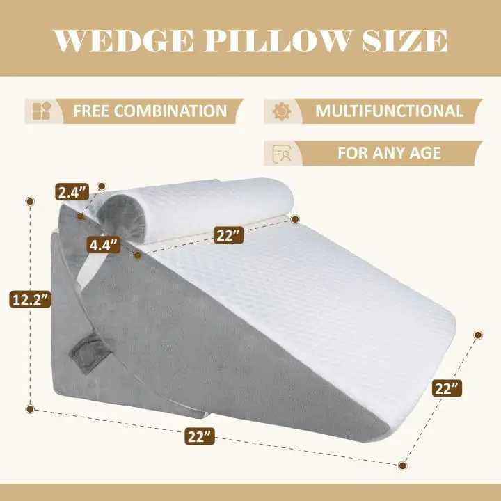 Washable backrest three-piece set waist pillow A20 office chair sofa set slow rebound memory cotton breathable cushion