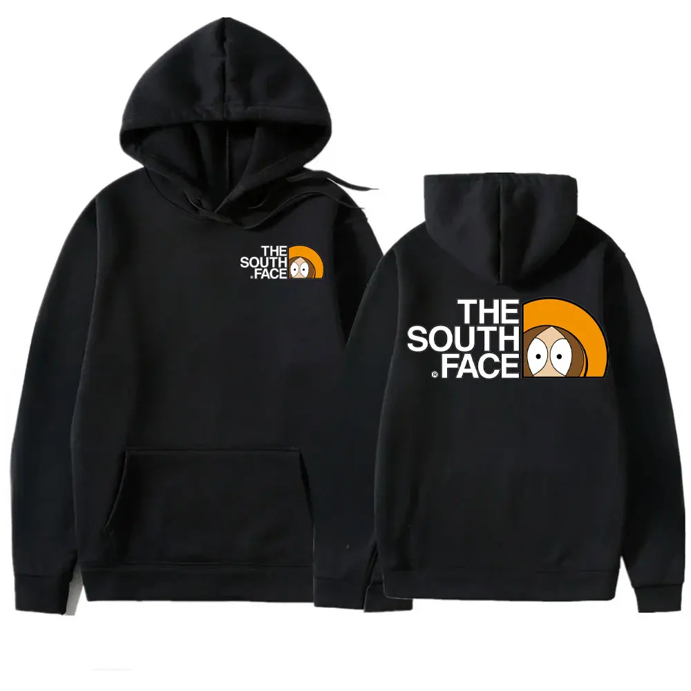 Sudadera con capucha THE SOUTH FACE, lindo Anime recto Uttta ciclismo Stan Kyle Eric Cartman Kenny, Tops estampados, ropa de calle S-South Park con capucha