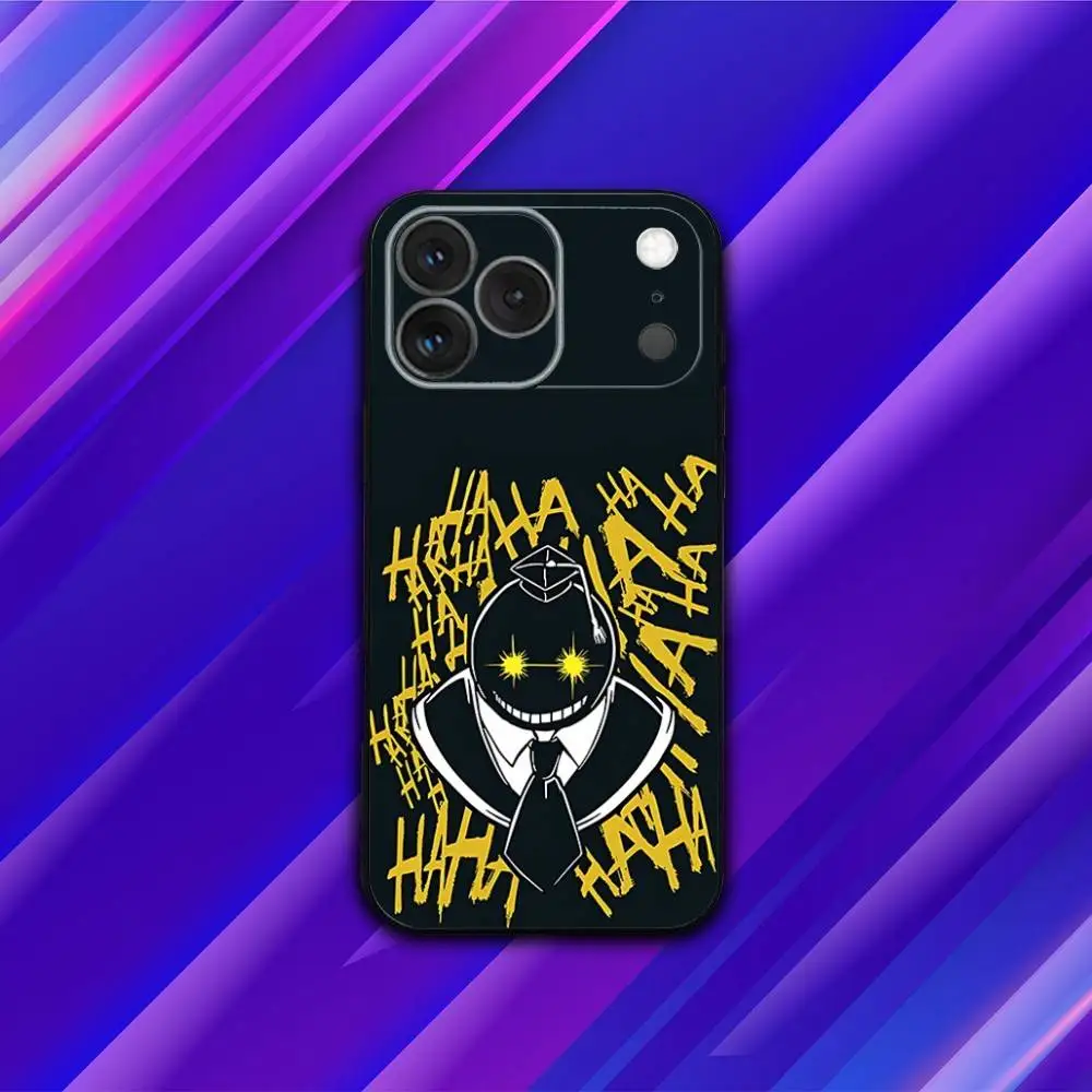 Classroom A-Assassination Phone Case For iPhone 17,16,15,14,13,12,11,Pro,Max,Plus,X,XS,SE4,E,Mini,Soft Black Case