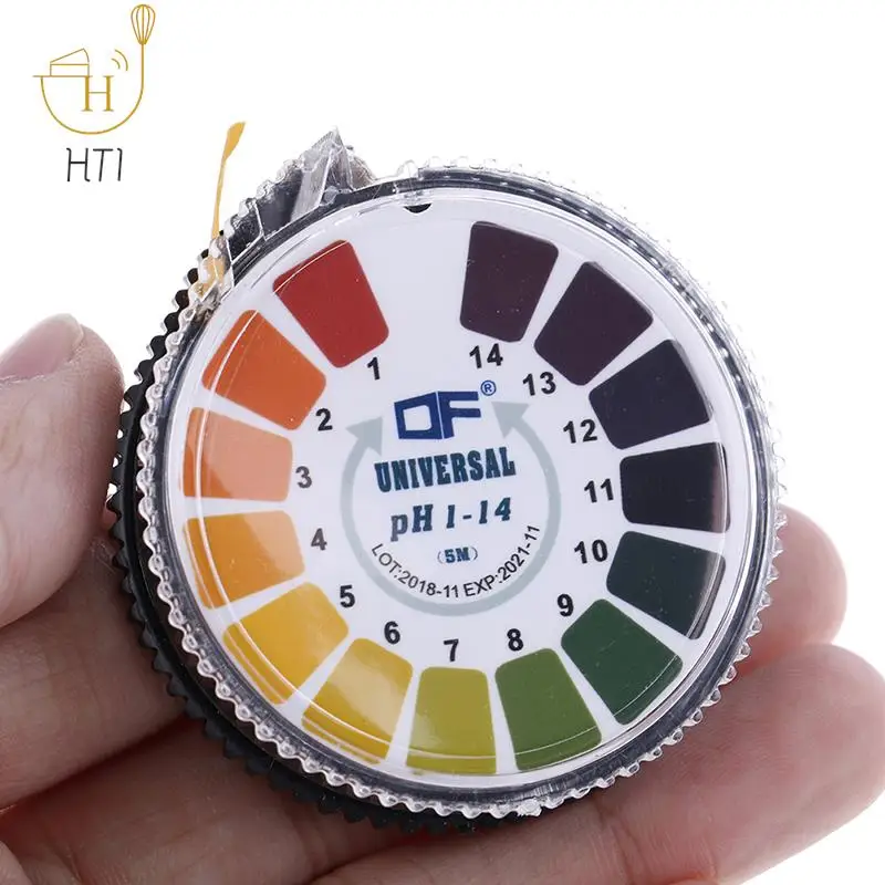 5M Alkaline Acid Indicator Meter Test Paper Roll 0-14 1-14 PH Meters For Water Urine Saliva Soil Litmus Accurate Measuring