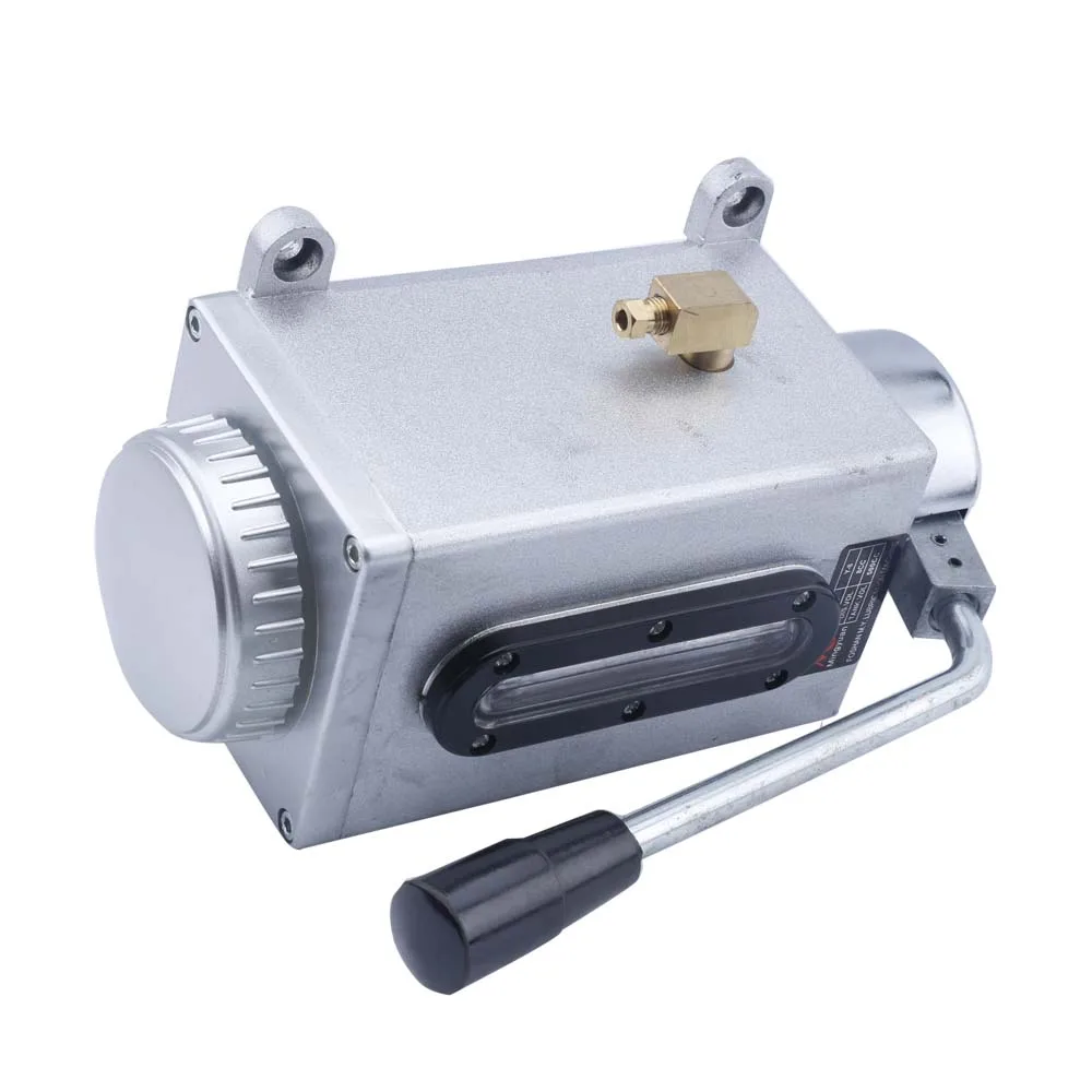 Lubricating Manual Oil Pump Hand Lubrication 500CC CNC 4mm Double or single Outlet Port Manual Lubricating Pump