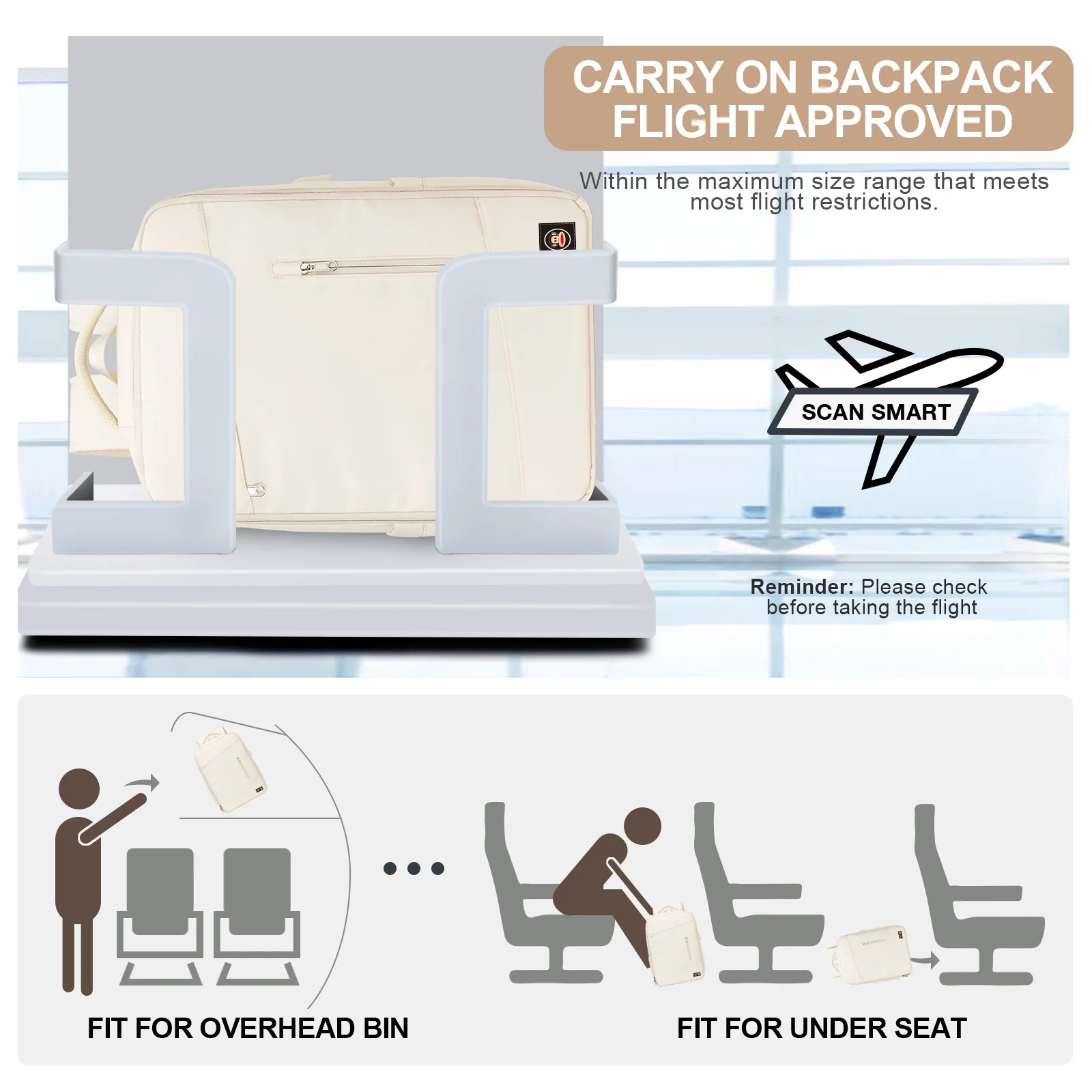 حقيبة ظهر بول فرانك للأمتعة اليدوية للرجال والنساء مقاس 15.6 بوصة حقيبة لابتوب EasyJet Airlines BusinessTravel حقيبة ظهر للكلية