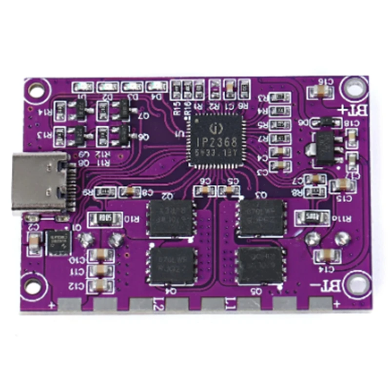 

IP2368 Bidirectional 100W Fast Charging Module Buck-Boost Type-C Interface 4S Lithium Battery Fast Charging Board