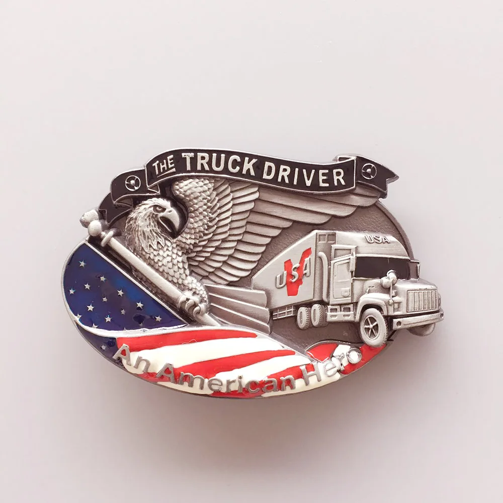 

New Vintage Style Hero Truck Driver Belt Buckle also Stock in US BUCKLE-3D041 Free Shipping