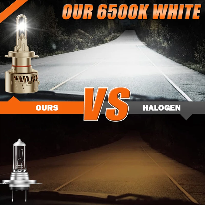 الترا برايت K5C H7 H4 LED المصباح Canbus 9054 CSP H11 H1 9005 HB4 9012 HIR2 880 881 H8 H9 توربو السيارات كشافات سيارة لمبة 2 قطعة