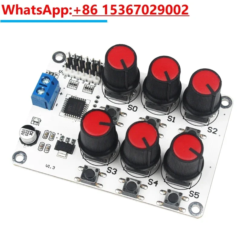 6-way rotary servo controller robot control board mechanical arm/arm overload protection