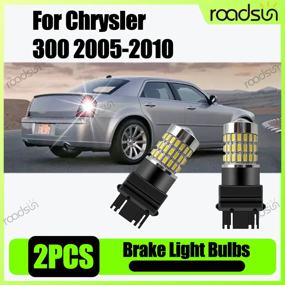 2x 3157 p27/7w t25 lente do projetor luz canbus nenhum erro carro led lâmpadas de freio para chrysler 300 2005 2006 2007 2008 2009 2010