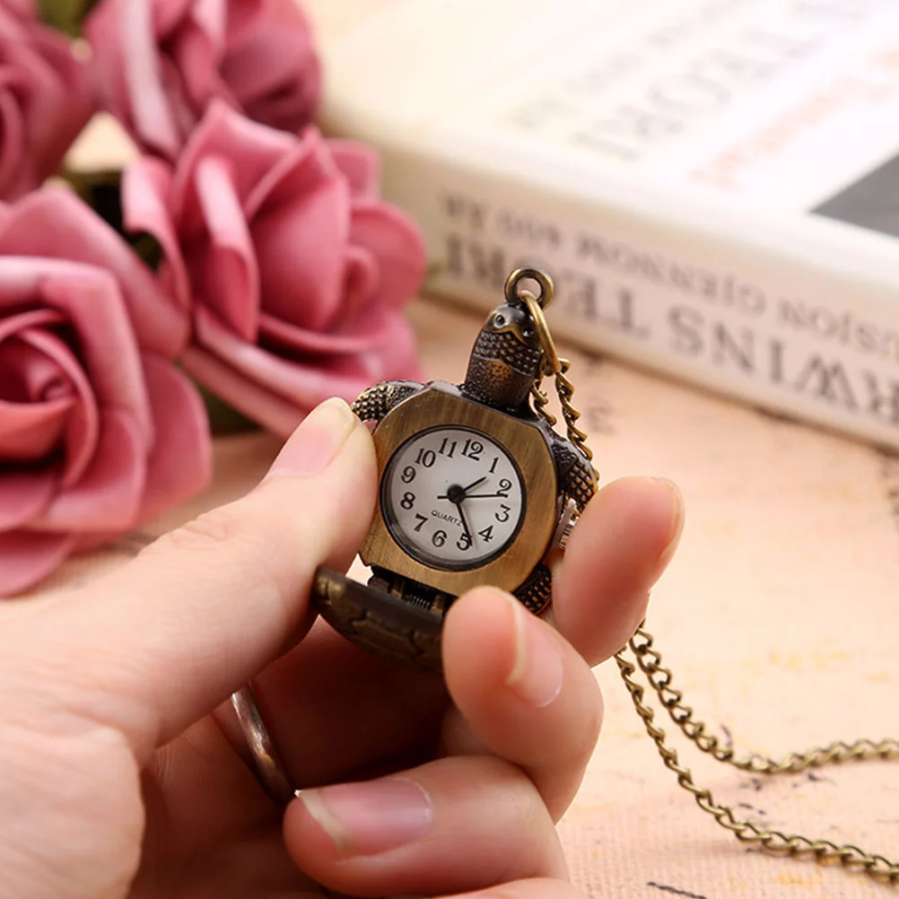 Accessories Quartz Watches Miss Turtle Digital Necklace Alloy Chain Classic Pocket for Men