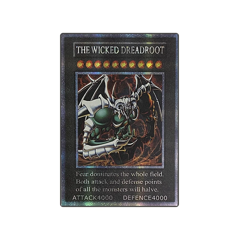 Yu-Gi-Oh! Diy Card cartoon character The Wicked Dreadroot The Wicked Eraser Collectible card toy Christmas birthday gift