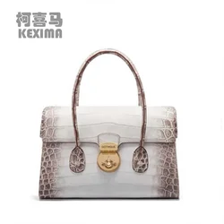 gete crocodile women crocodile bag Himalayan white Women handbags crocodile Female bag shoulder bag