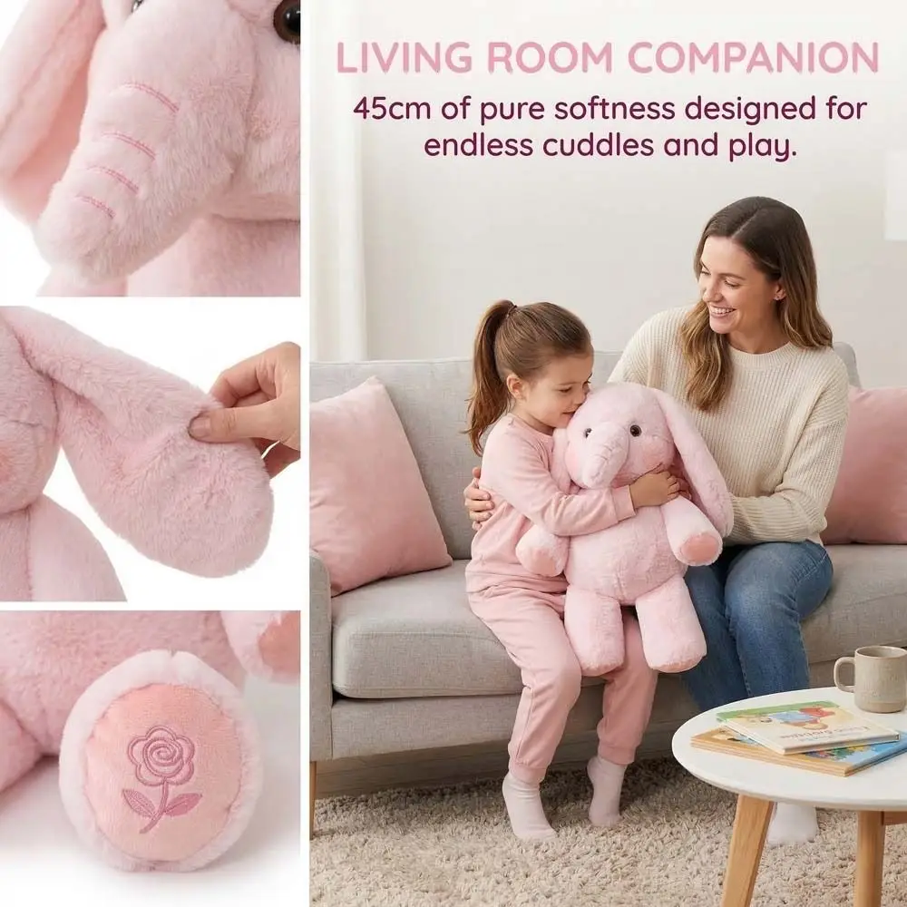 

Adorable Stuffed Animals Elephant Back Cushion Throw Pillow Stuffed Elephant Sofa Decorative Sleeping Elephant