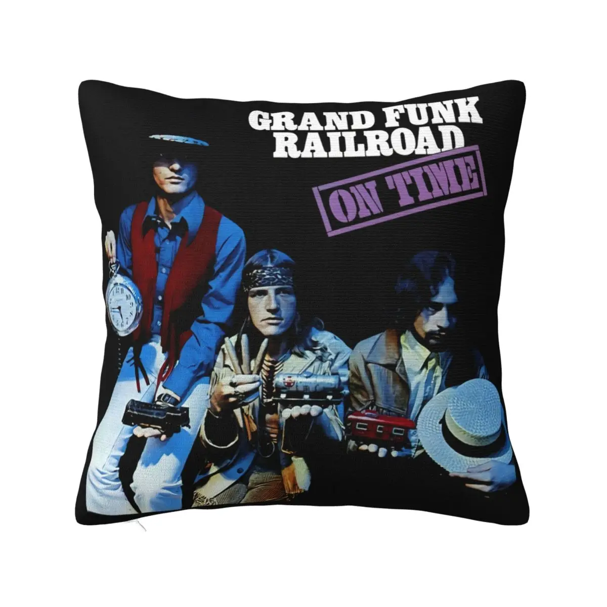 

New Grand Funk Railroad On Time Music Mens Black Size S To 3Xl Surprise Many Colors Pillow Case