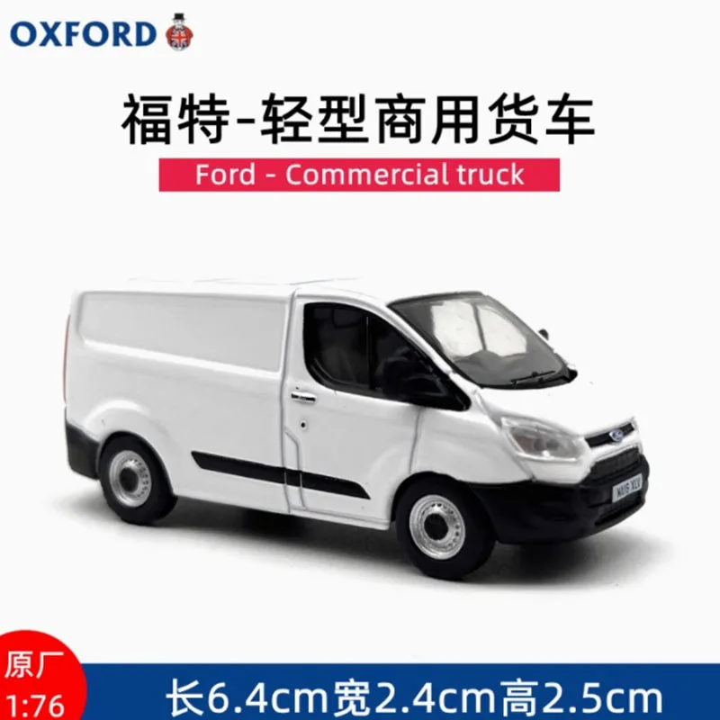 OXFORD 1/76 Scale Ford Transit Commercial Truck Alloy Car Model Static Collection Decorated Holiday Gifts Toys Souvenir Gift