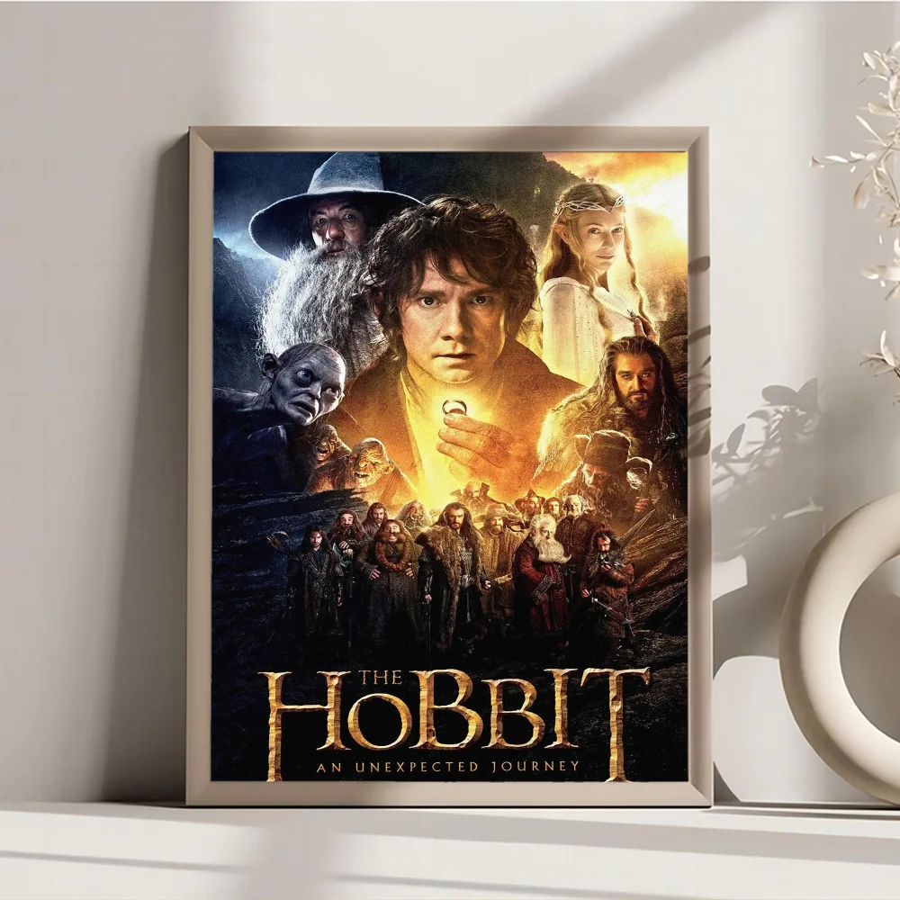 1PC The Hobbit Part Poster Movie Sticky Posters Retro Kraft Paper Sticker DIY Room Bar Cafe Aesthetic Art Wall Painting view 5