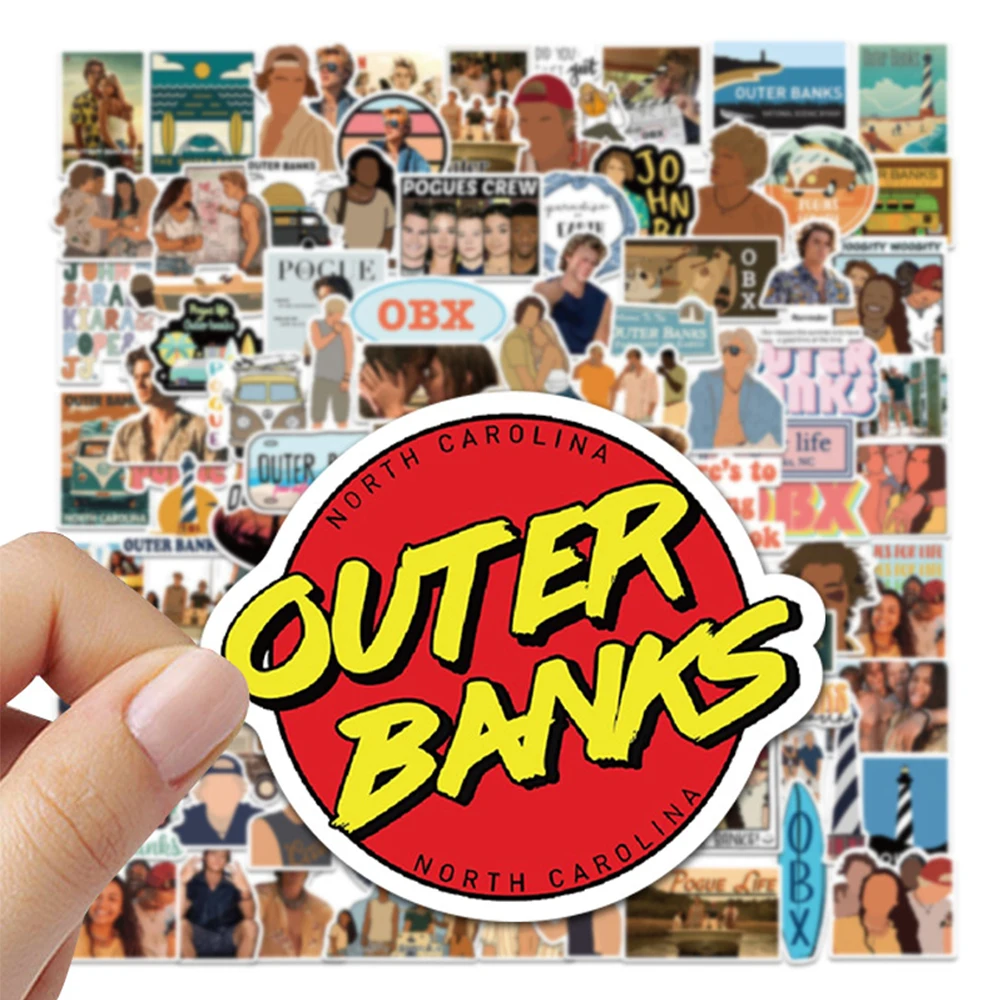 

10/30/50/100pcs TV Series Outer Banks Stickers Cartoon Creative Decals DIY Skateboard Laptop Phone Sticker Decoration Supplies
