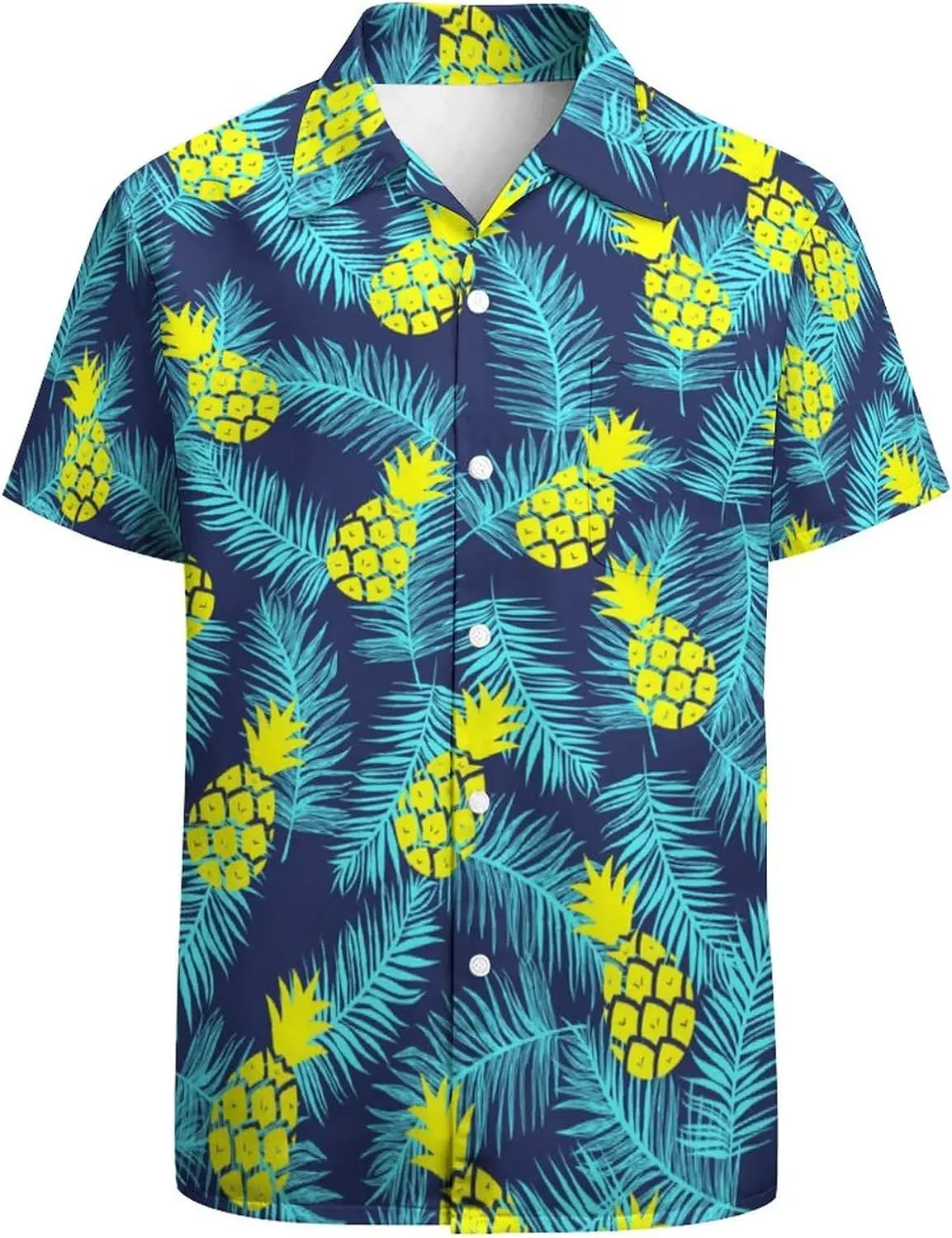 Hawaiian Shirt for Men Casual Button Down Shirt Short Sleeve Aloha Beach Shirt Party Shirt
