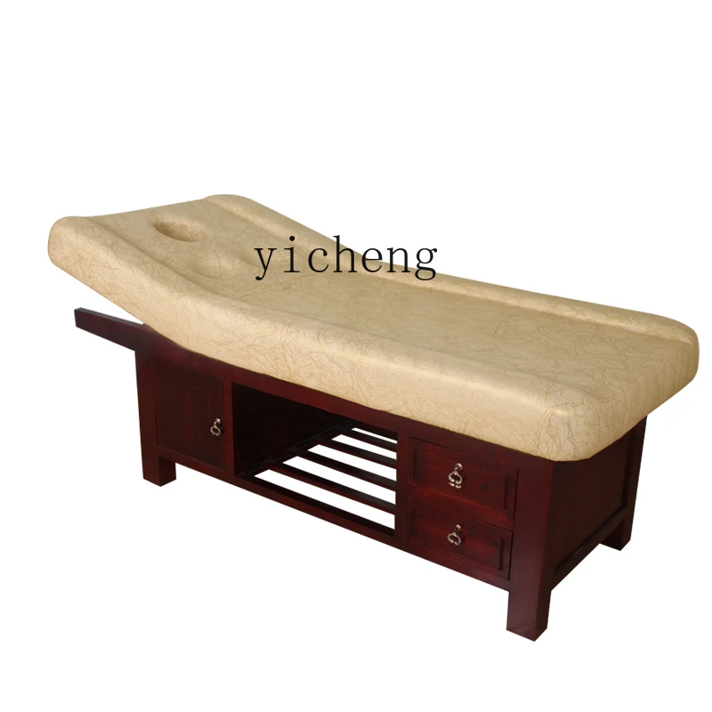 

XL Solid Wood Facial Bed Special Massage Couch Massage Bed Folding Household Physiotherapy Bed