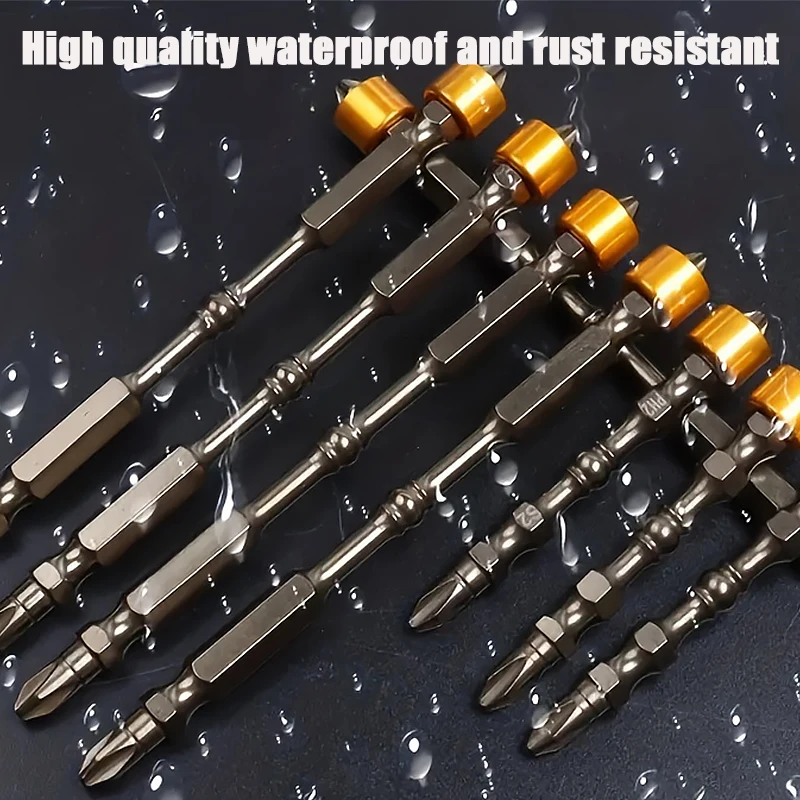 PH2 Hardness 65mm/110mm Double Cross Head Hexagonal Handle Magnetic Electric Screwdriver with Ring Cross Screwdriver Set