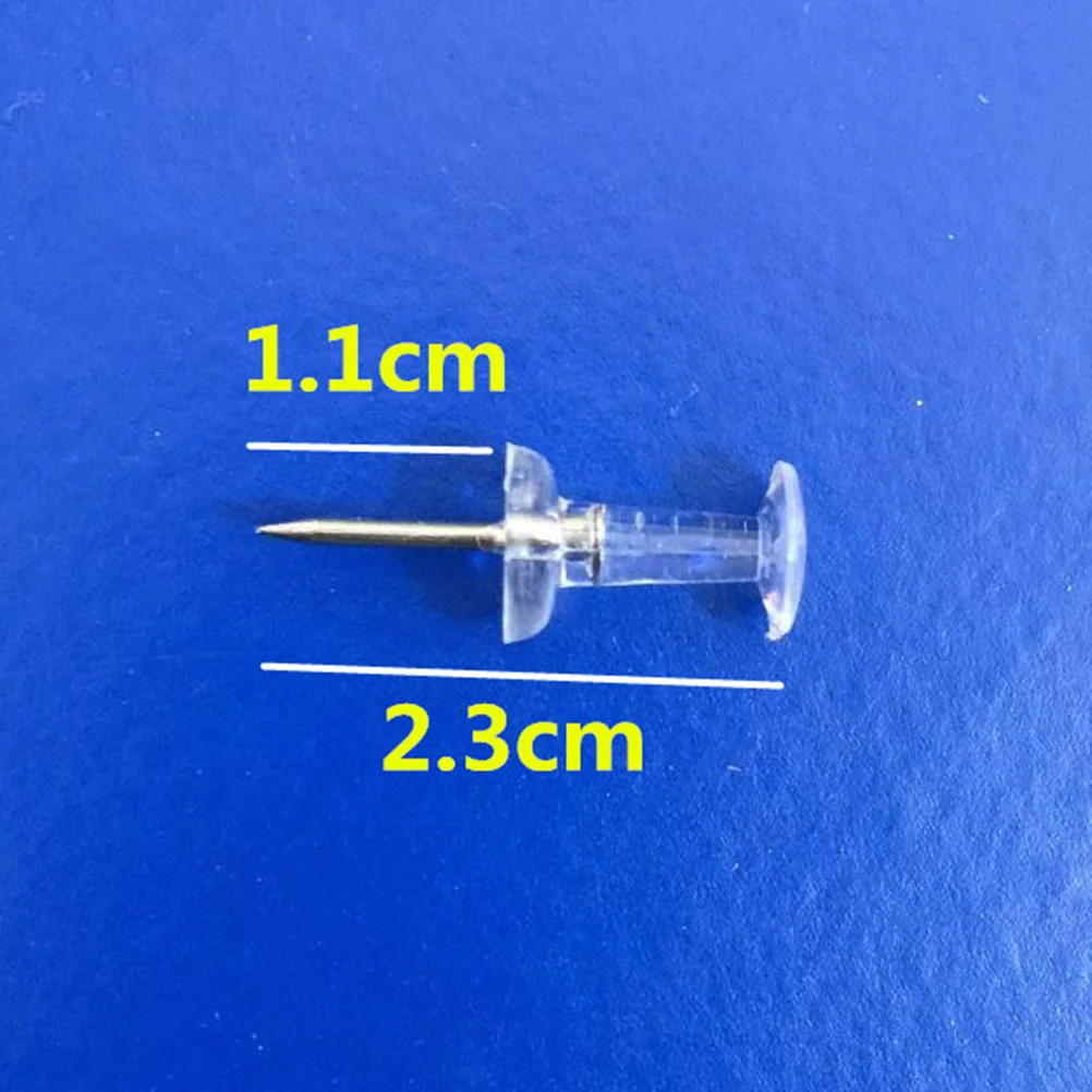 투명 푸시핀 지도 푸시 압정, 학교 홈 오피스 지도 푸시 핀, 지도용 푸시 핀, 200 개