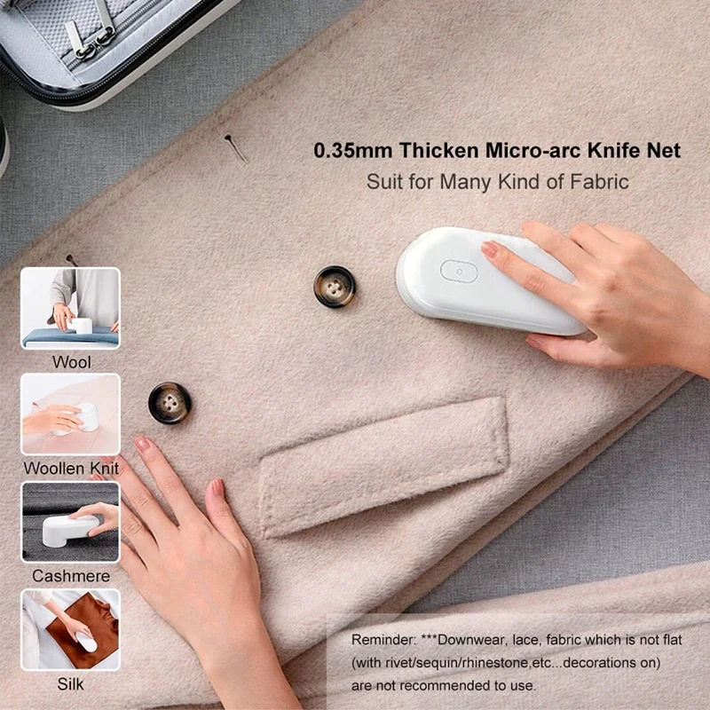 Lint Remover USB Rechargable Clothing Fluff Pellet Remove Machine Portable Lint Trimmer Fuzz Remover Color contact lens Cleaner