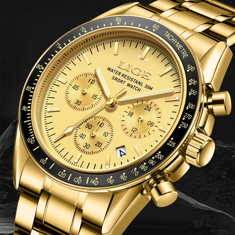 

Reloj LIGE 2026 watches for men fashion luxury men's watch waterproof male watch luminous quartz clock men sports watches+BOX