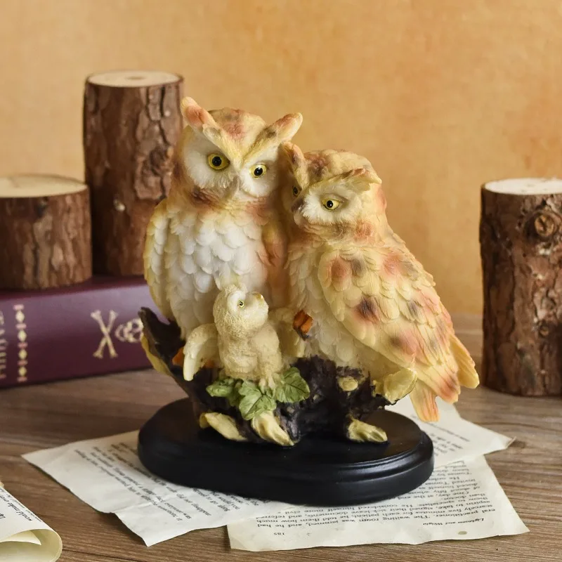 

Горячая продажа совы, три изделия из смолы, аксессуары, офисные столы, шкафы для телевизора, журнальные столики, декоративные подарки, креативные идеи