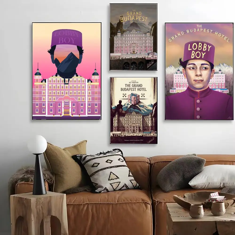 Movie The Grand Budapest Hotel Poster HD Decorative Wall Art for Living Room Bedroom Café Stylish Home Décor Gift