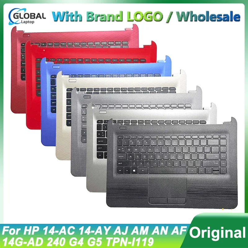 

NEW US/LA/TH/BR Keyboard for HP 14-AC 14-AY 14-AJ 14-AM 14-AN AF 14G-AD 240 G4 G5 TPN-I119 Laptop Palmrest Upper Cover Topcase