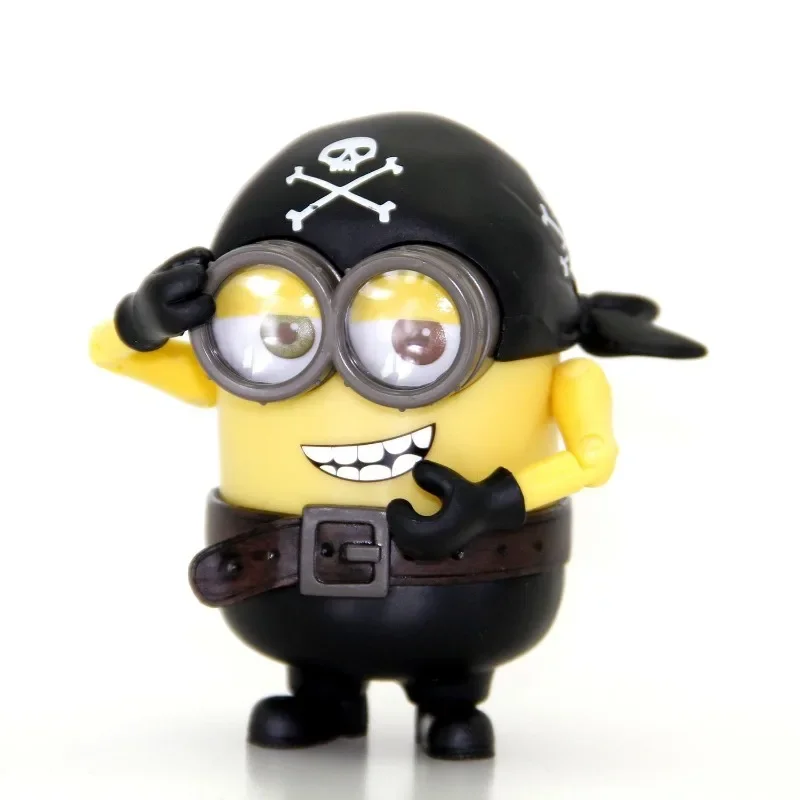 New Despicable Me Minions Kevin Bob Anime Peripheral Doll Figure Creative Personalized Kawaii Ornament Children's Toy Set Gift