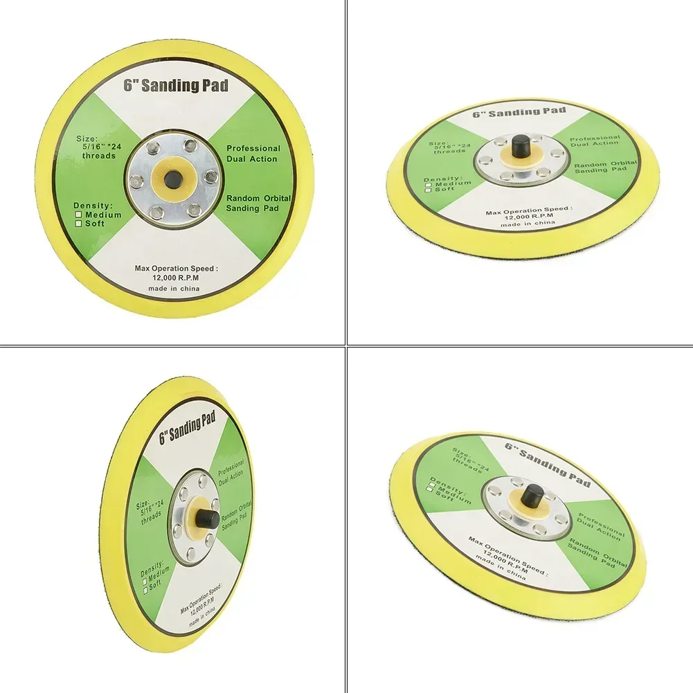 25/50/75/100/125/150mm DA Orbital Sanding Pad Plate Polishing Sanding Disc Backing Pads Hook And Loop For Pneumatic Sander