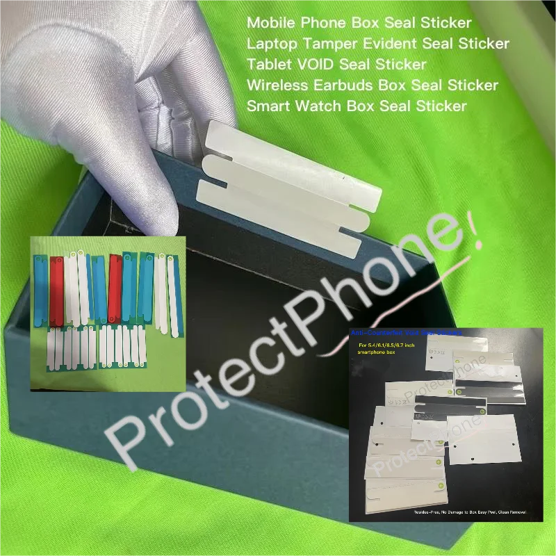 100 Sets VOID Tamper Evident Seal Stickers, Reseal Anti-Counterfeit Labels for 13-18 AirPods Watch iPad & MacBook Bulk Packaging