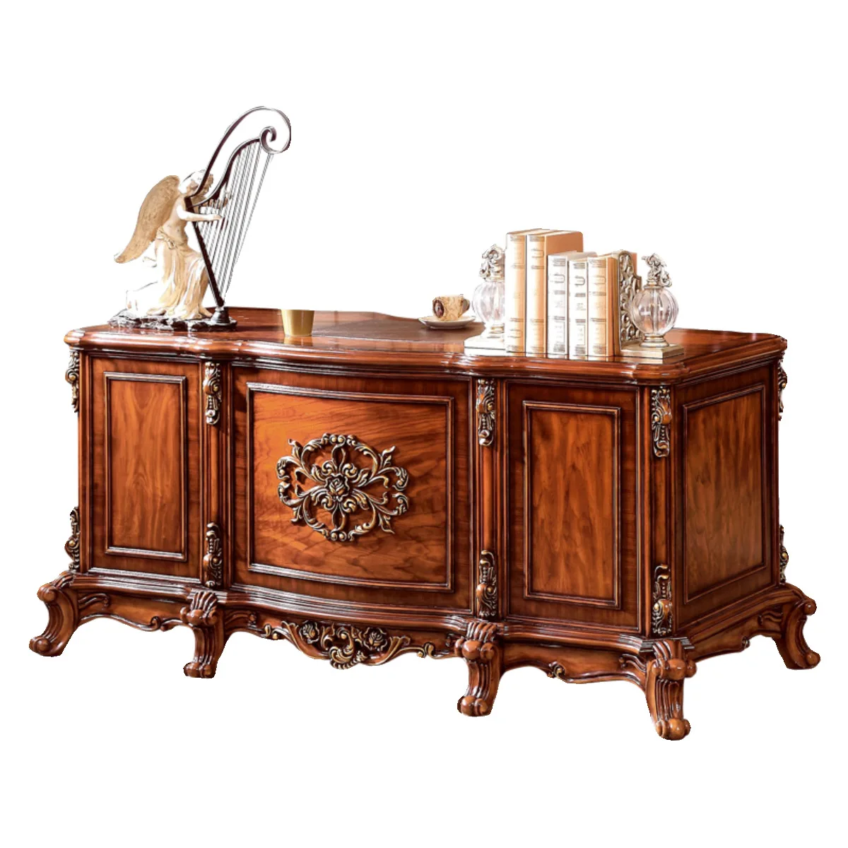 

Retro luxury class desk home study desk boss table