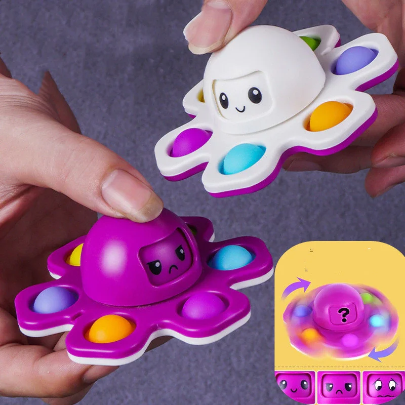 Anti stress Push Blasen zappeln Spinner Spielzeug für Erwachsene Kinder Kinder entlasten Stress Geschenk neues Gesicht ändern Finger Spinner Spielzeug