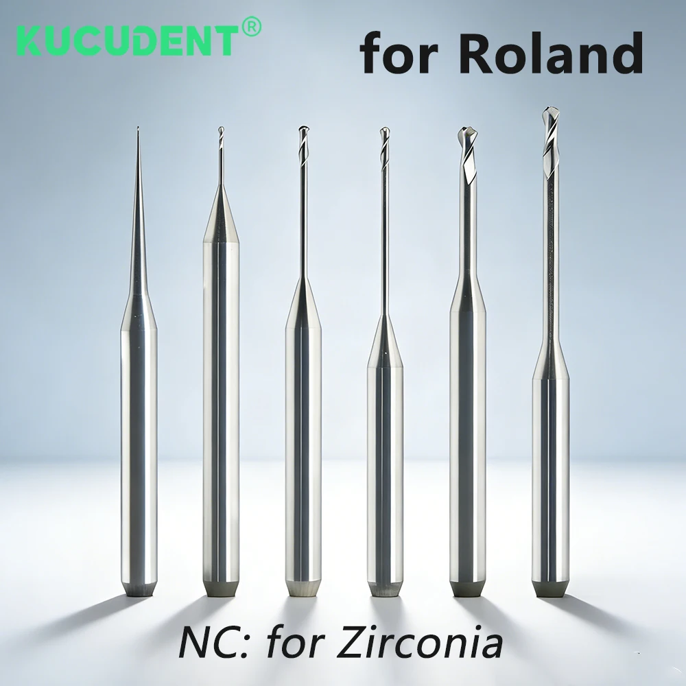 

D4 NC Coated Dental Milling Burs for Zirconia Block Disc CAD CAM Fit Roland Dentistry Lab Milling Machine Cutter Grinding Tool