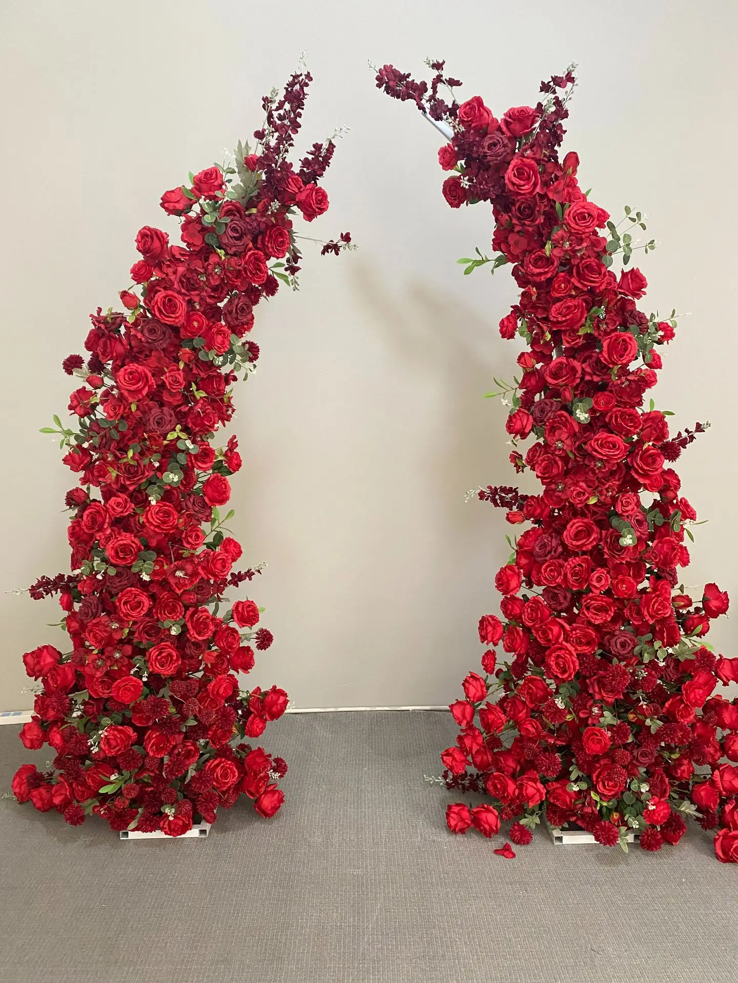 

#￥Red Artificial Flowers Wedding Decor Orange Table Artificial Flower - Buy Wedding Decor Party Decor