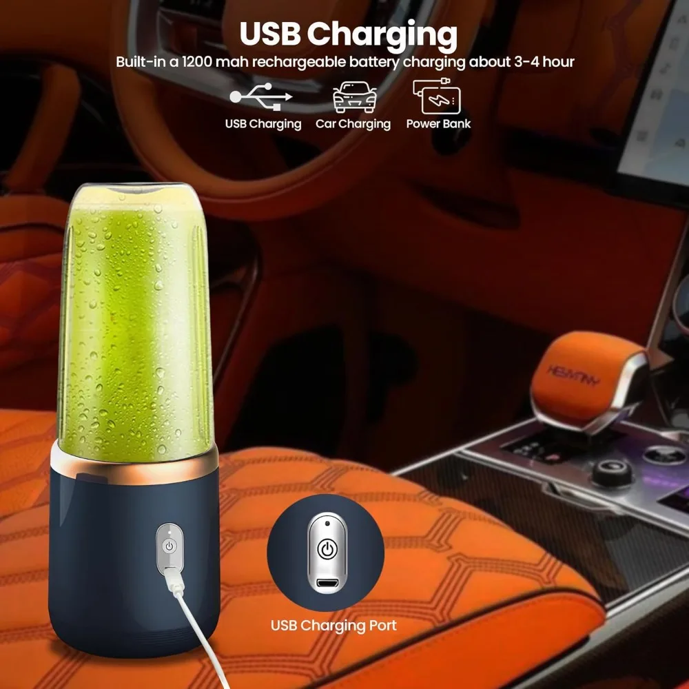 Portable USB Blender with Travel Cups 3