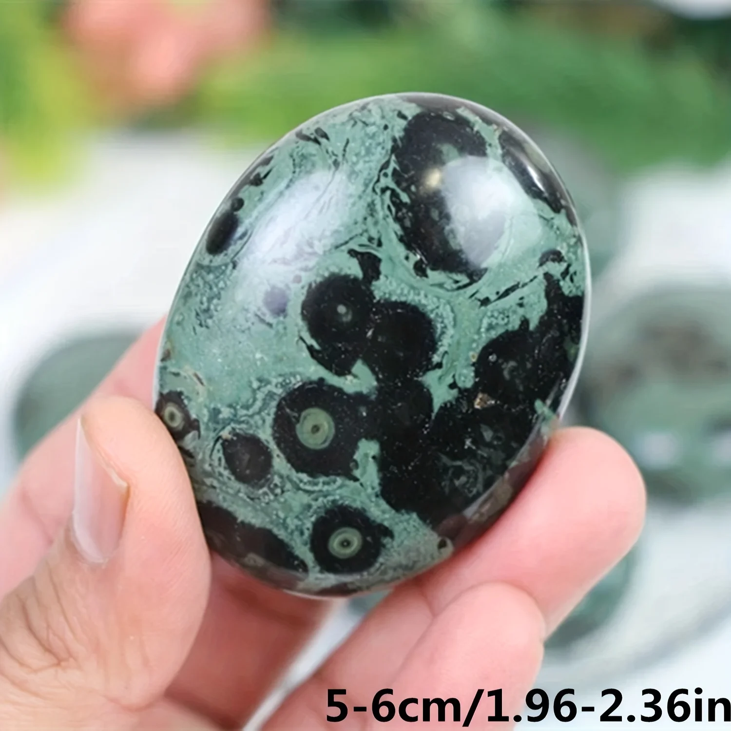 

Nature Kambaba Jasper Palm Stone Korean Room decoration Gift Home Office Yoga Meditation