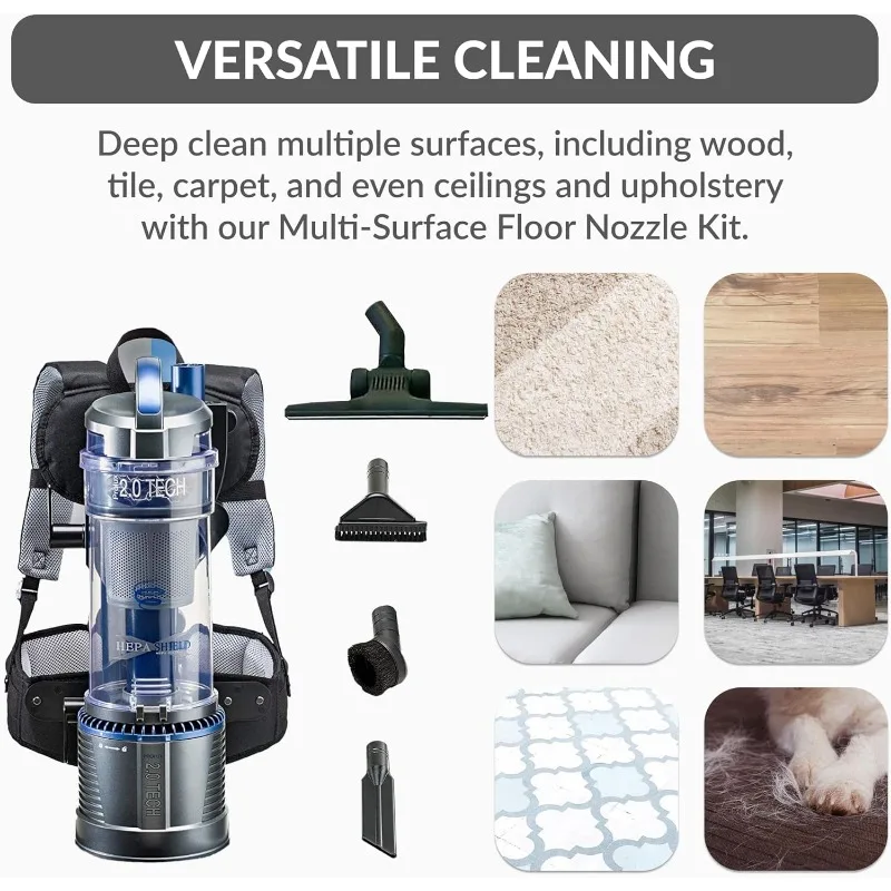 Standard Bagless  Vacuum Cleaner, Comfortable for Residential DoubleFiltration Attachments,  aspirateur robot