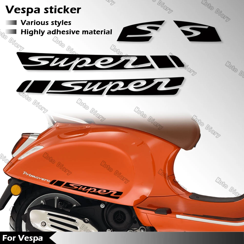 For Vespa Primavera 150 125 50 Sprint 150 125 50 Side Panel Decal Motorcycle Body Stickers