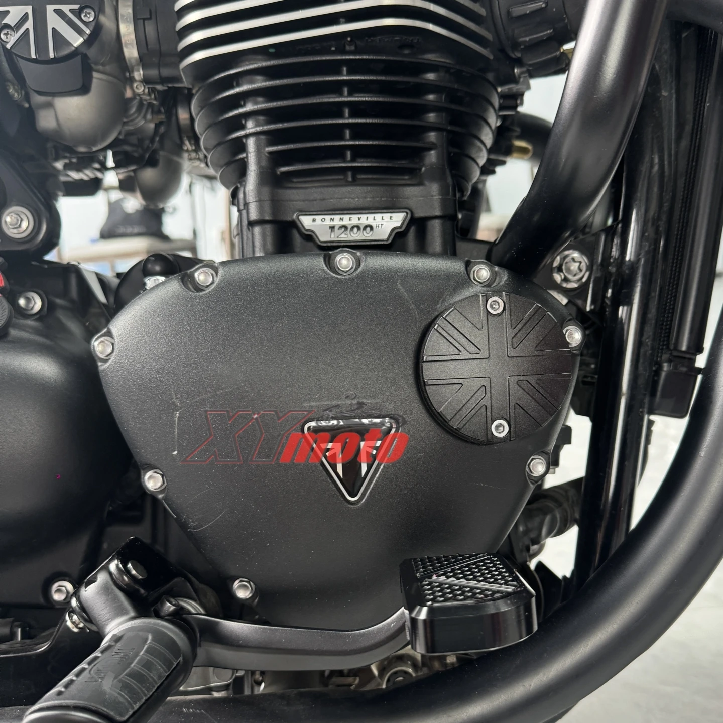 バイククラッチバッジ & ACG 検査カバートライアンフストリートツイン 