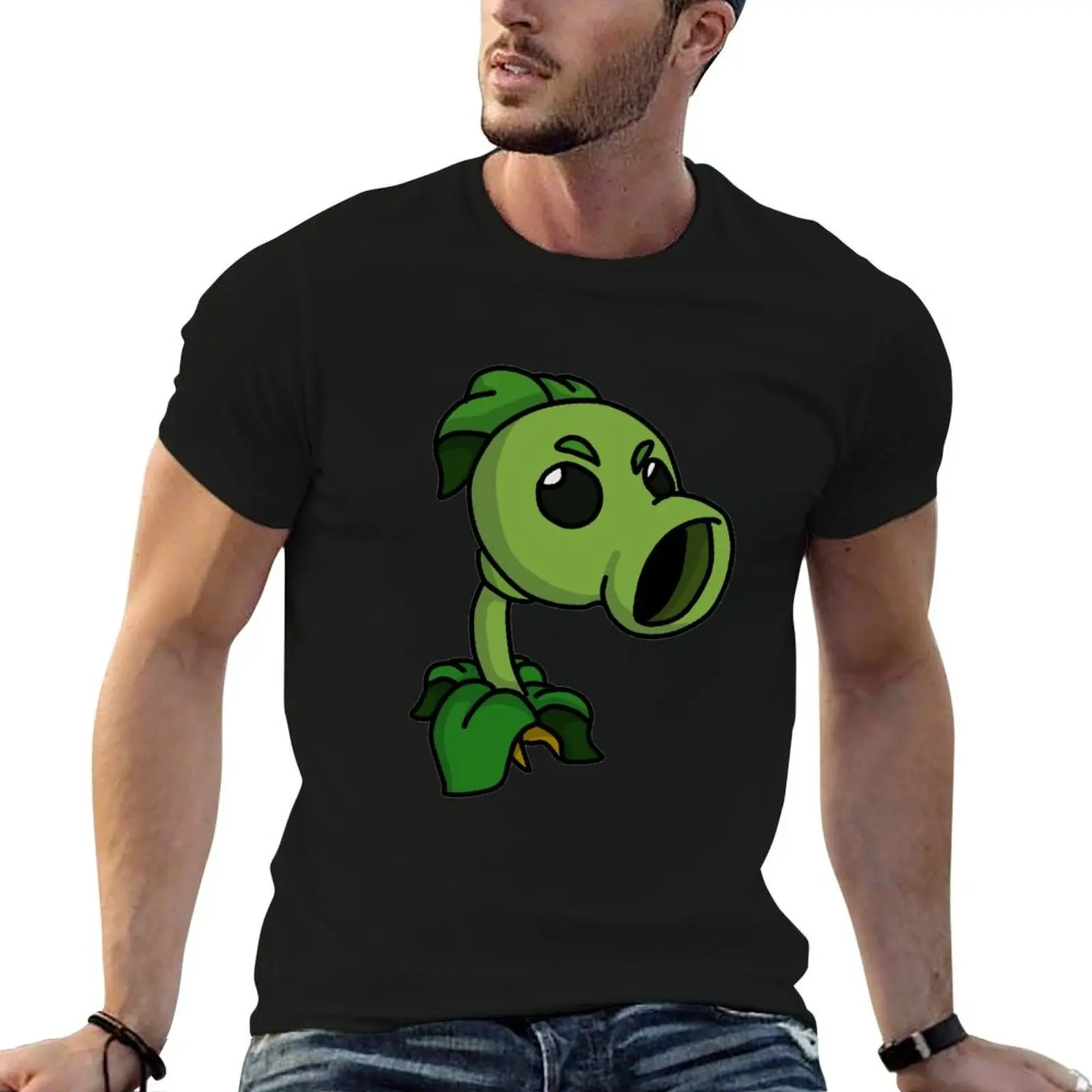 

Peashooter PVZ T-Shirt t shirts cotton 100% man t shirts high quality luxury brand t shirt man designer T-Shirt