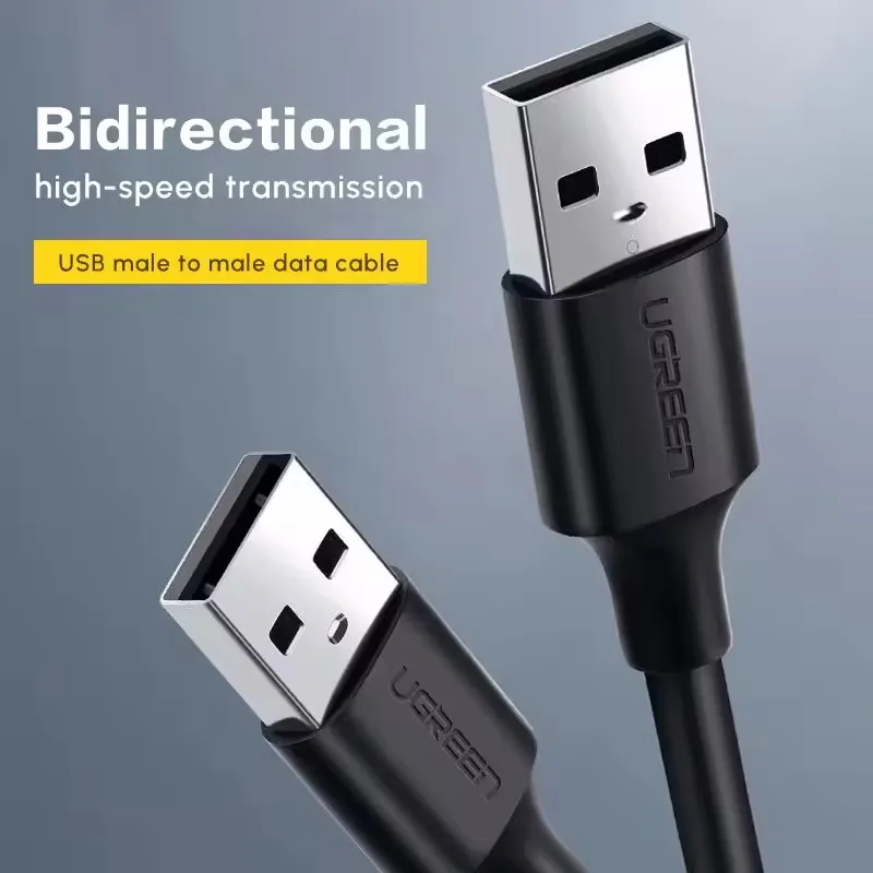 UGREEN USB a to USB a Cable USB 2.0 Male to Male PVC Type a to Type a Data Cable Extension Cord for Data Transfer