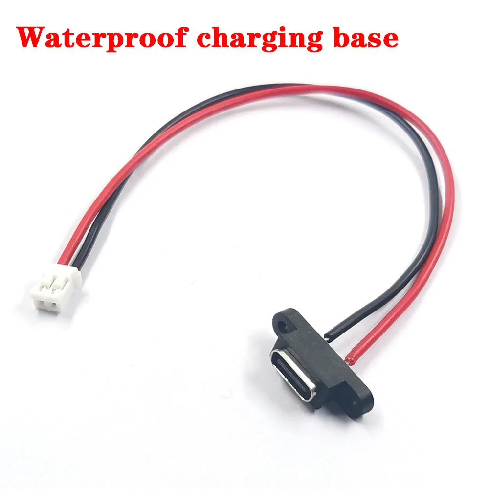 1-10ชิ้น USB Type C ขั้วต่อกันน้ำเชื่อมสายปลั๊กตัวเมียกระแสสูงชาร์จเร็ว Type-C เชื่อมต่ออินเตอร์เฟซพอร์ต