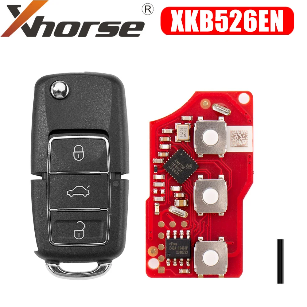 

Xhorse XKB526EN 2nd Generation Wire Remote Key for VW B5 Type