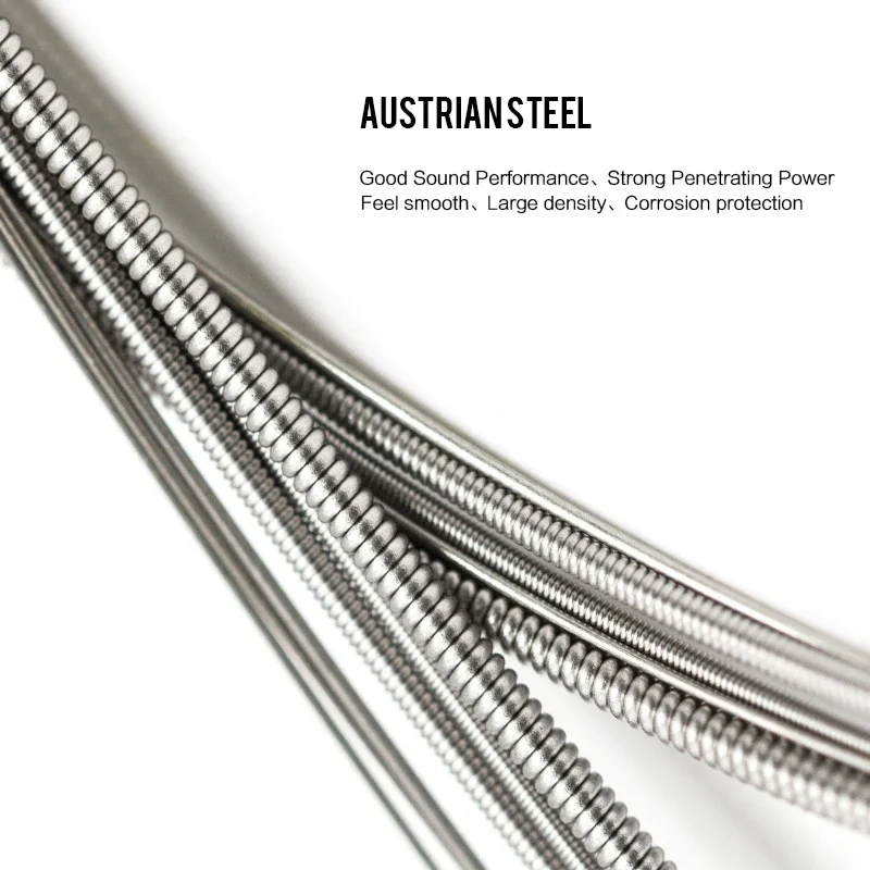 أوتار جيتار كهربائي من الفولاذ الكربوني العالي ، نواة سبيكة سداسية ، أجزاء وملحقات الجيتار ، QE