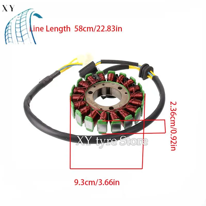 NEW Permanent magnet stator coil for 250cc engine, spare accessories, 93mm, 18 coils, good quality