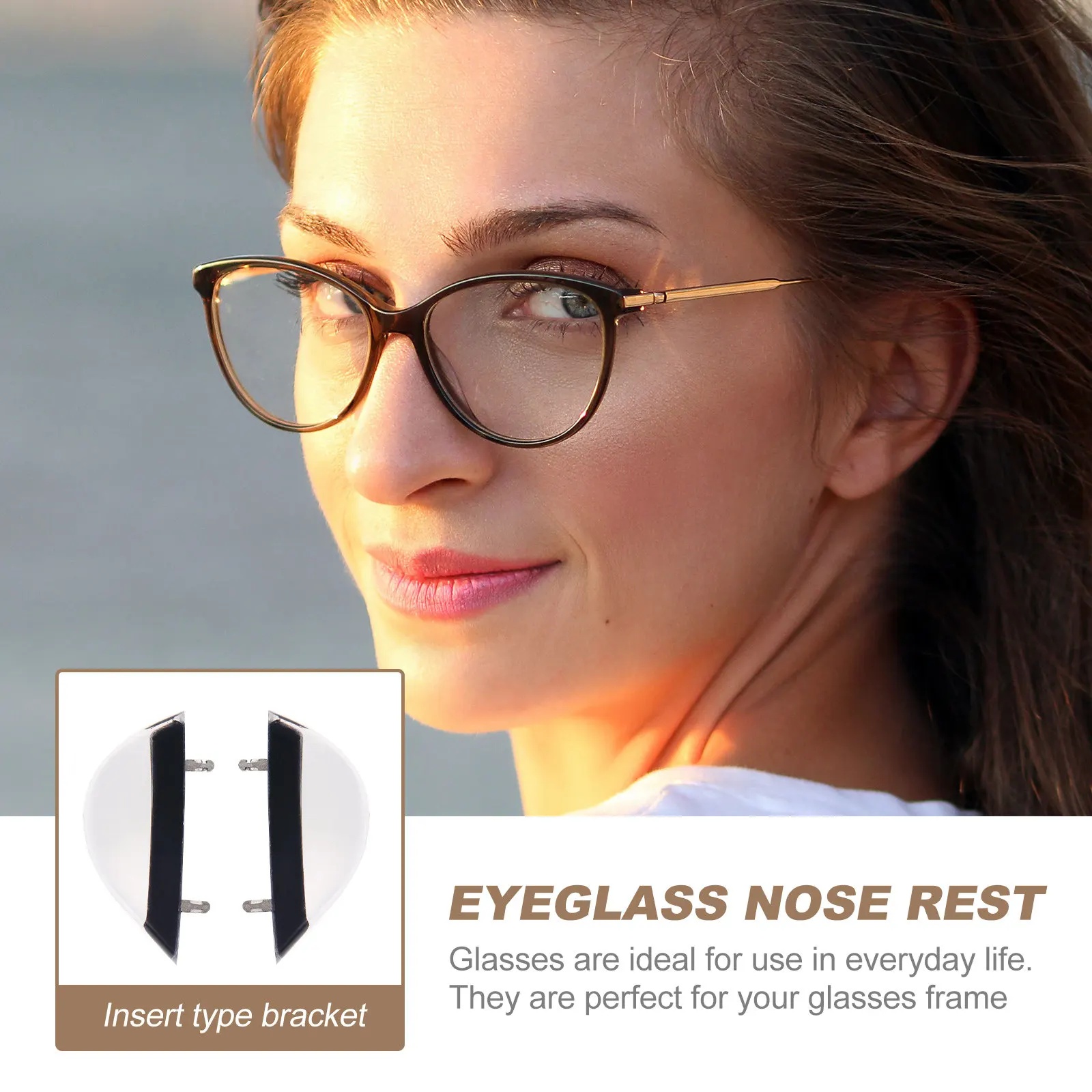 10Pairs Panel Glasses Nose Pads Non-Slip Comfortable Eyeglass Nose Bridge for Running Riding Climbing Everyday Use
